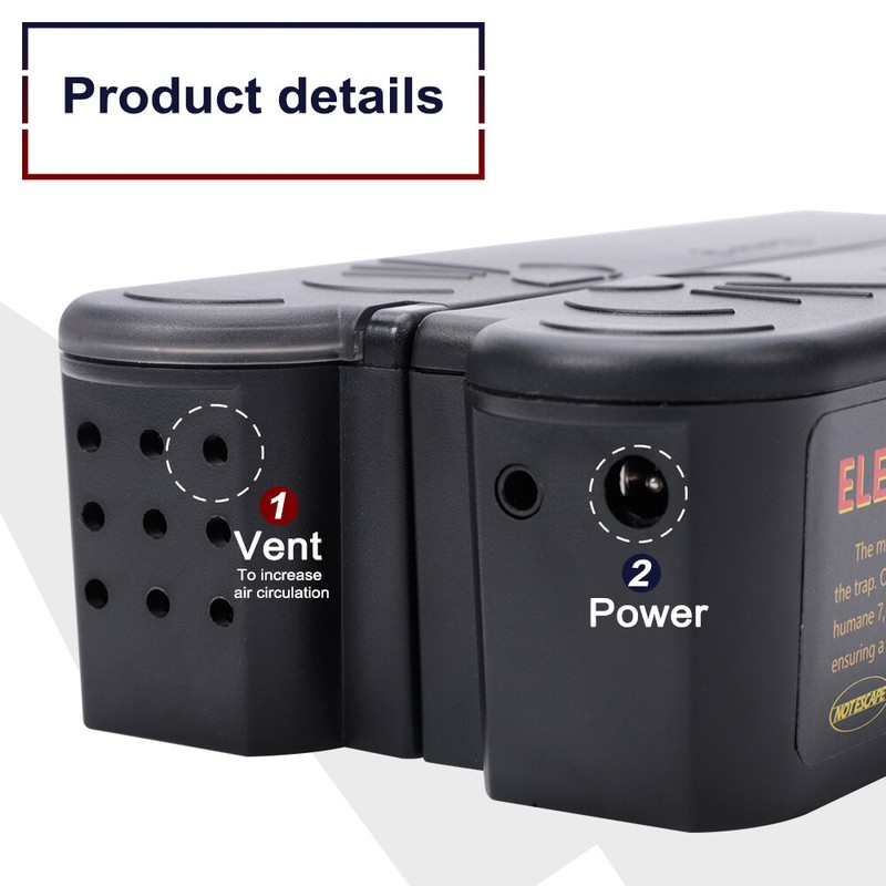 Electronic Mouse Trap Mice Killer Pest Victor Control Electric Rodent Zapper US gallery
