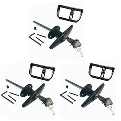 3 SETS 6″ BlackT Handle Door Lock Replacement shed gate WHOLE SET 1800