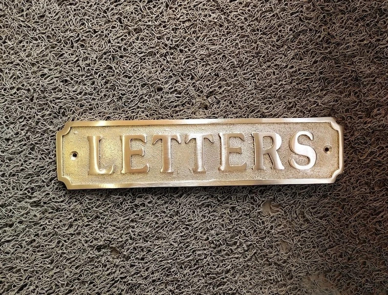 Cast Brass custom door signs & plaques - Custom language plaques - Custom name s gallery
