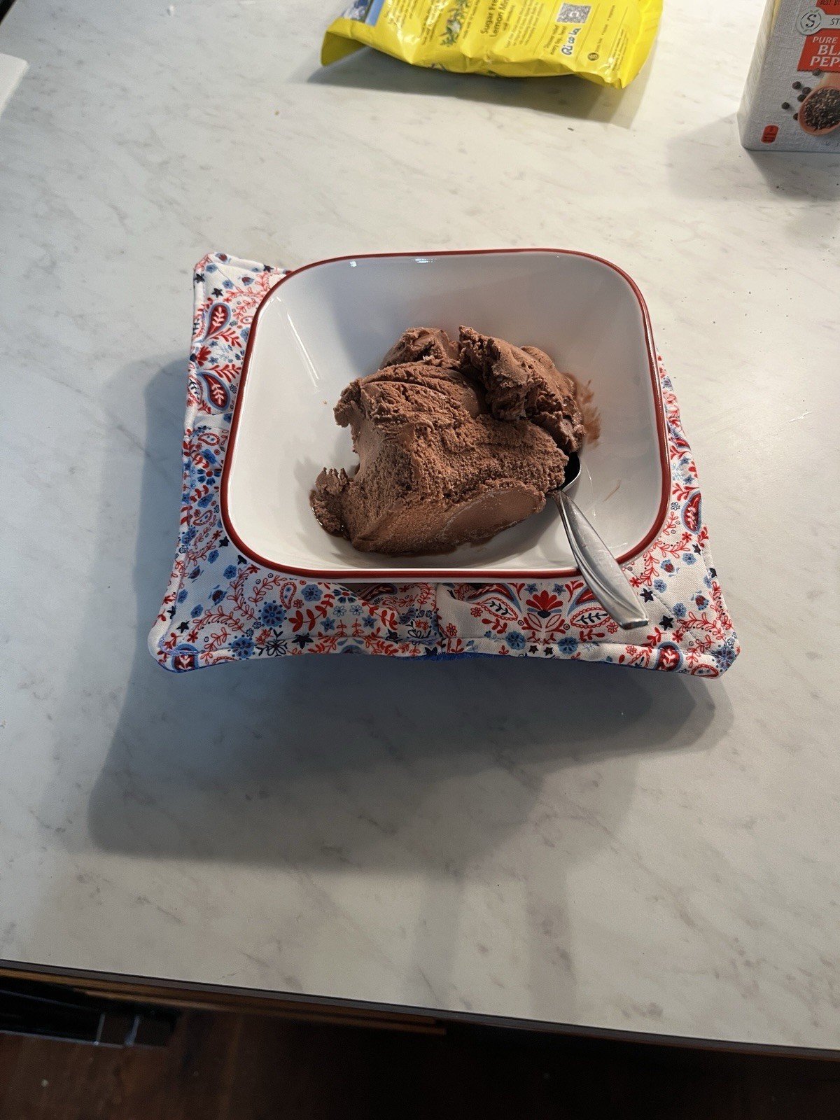 Machine, Washable, And Dryable Microwave Bowl Cozy￼ gallery
