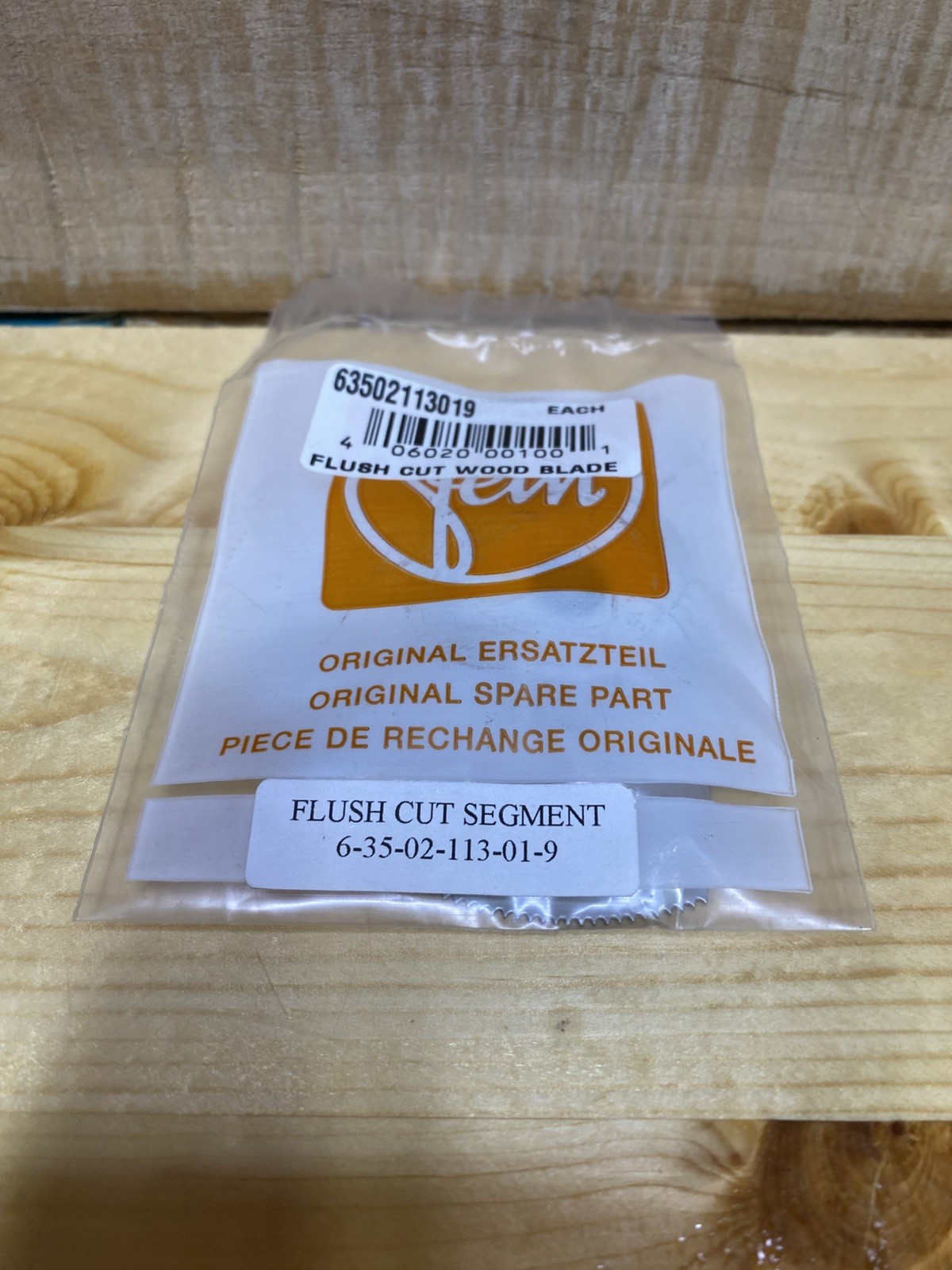 NOS Fein MultiMaster Cutting Tool Blade 6 35 02 113 01 9 Made in Germany gallery