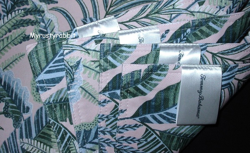 Tommy Bahama Tropical Leaf Placemats Set of 4 - Indoor / Outdoor Easy Care gallery
