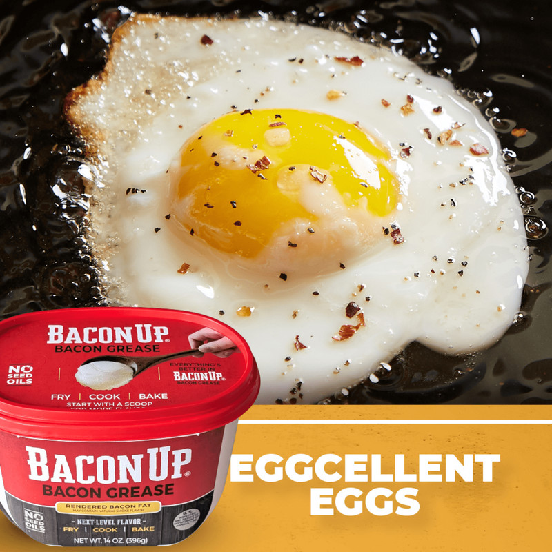 Bacon Up Bacon Grease Rendered Bacon Fat for Frying, Cooking, Baking, 14 ounces gallery