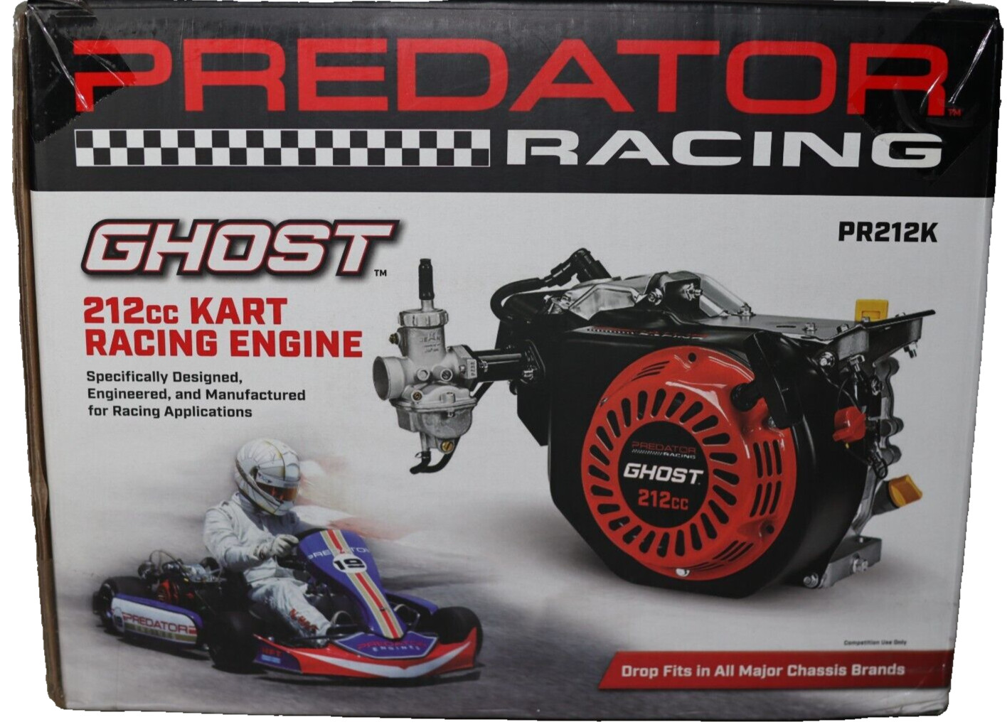 212cc GHOST Kart Racing Engine Horizontal Shaft Go Cart Snowboard USA Stock gallery