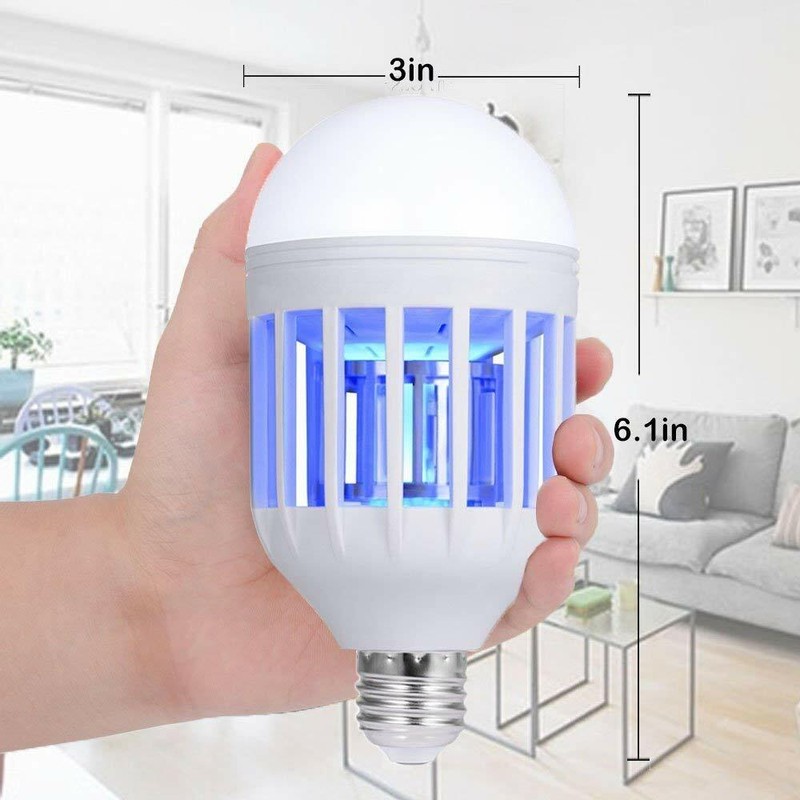 2 Pcs Bug Zapper Light Bulb Mosquito Insect Killer Lamp Indoor Outdoor Fly Trap gallery