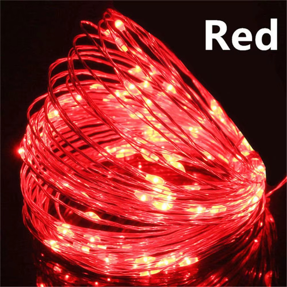 10/20/30M USB LED String Lights Copper Silver Wire Garland Light Waterproof Fair gallery