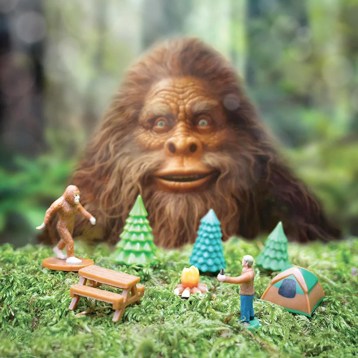 BIGFOOT BASECAMP - Miniature Figurines Toy Art Craft Play Set - Archie McPhee gallery