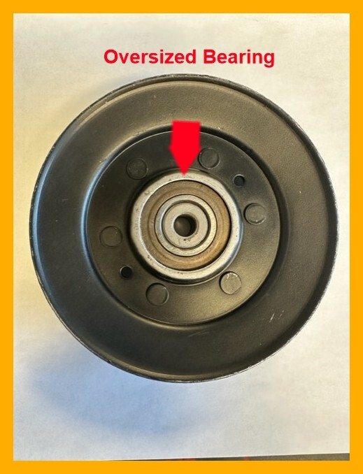 Replacement Wright Pulley 71460191. Oversized Bearing. Bigger Bearing Than OEM