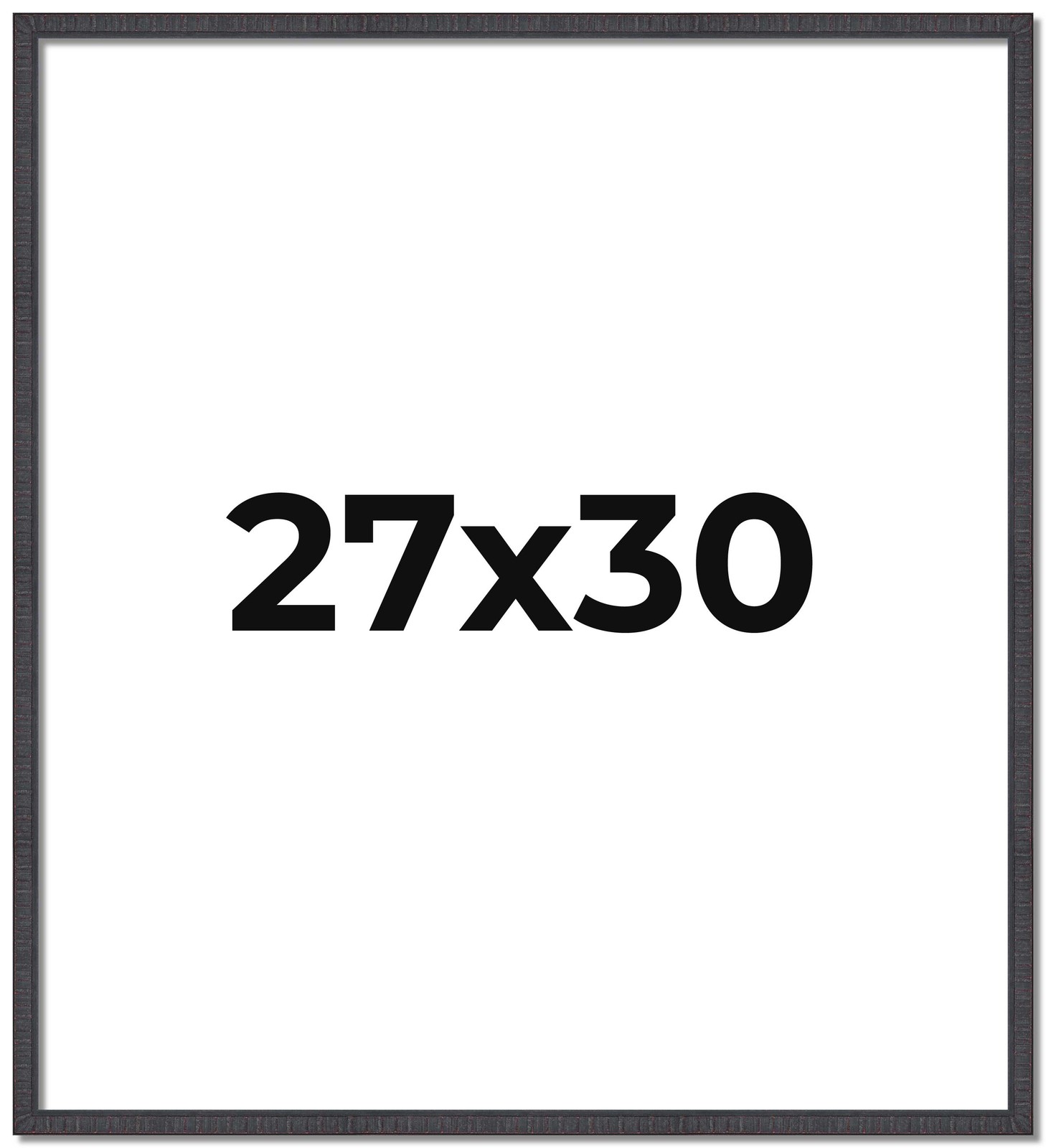 27x30 Frame Brown Picture Frame Modern Photo Frame UV Acrylic, Acid Free Backer gallery