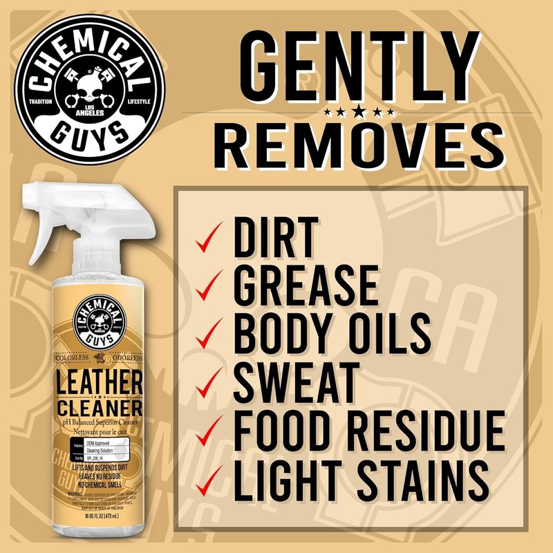 16oz Colorless & Odorless Leather Cleaner for Cars, Furniture, and Boots gallery