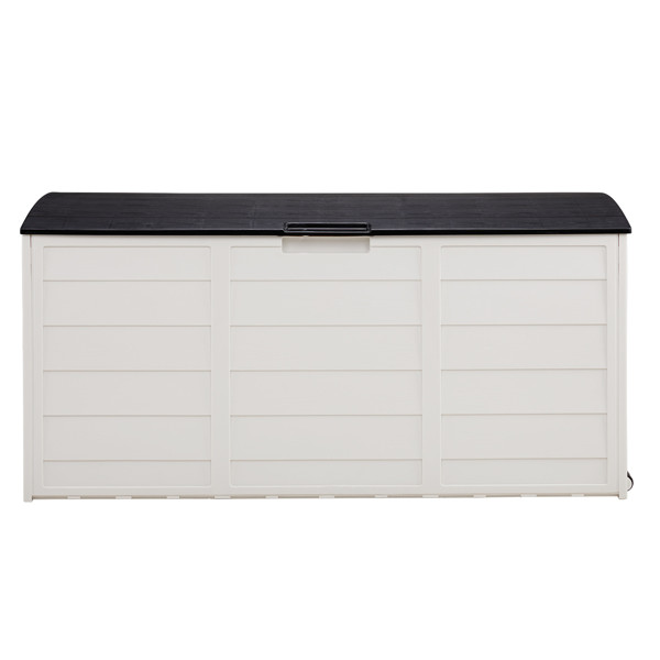75Gal Outdoor Garden Plastic Storage Deck Box Chest Tools Cushions Toys Lockable gallery