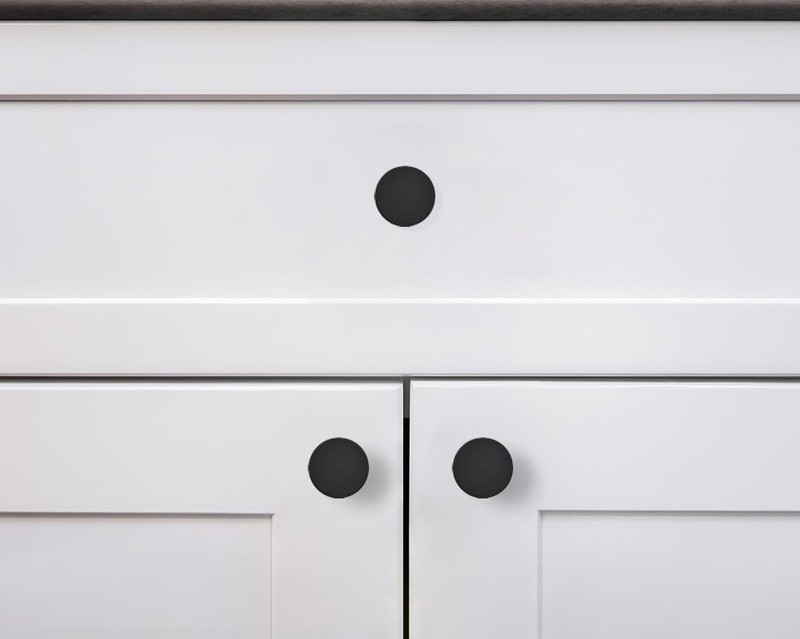 10 Pack Cabinet Knobs Black Kitchen Cabinet Knobs Round Dresser Drawer Knobs gallery