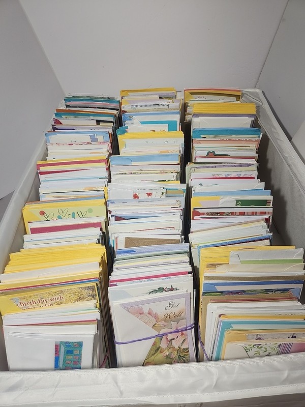 100 Mixed Random Greeting Cards, Envelopes, & Stamps Lot High Quality Vtg To Now gallery