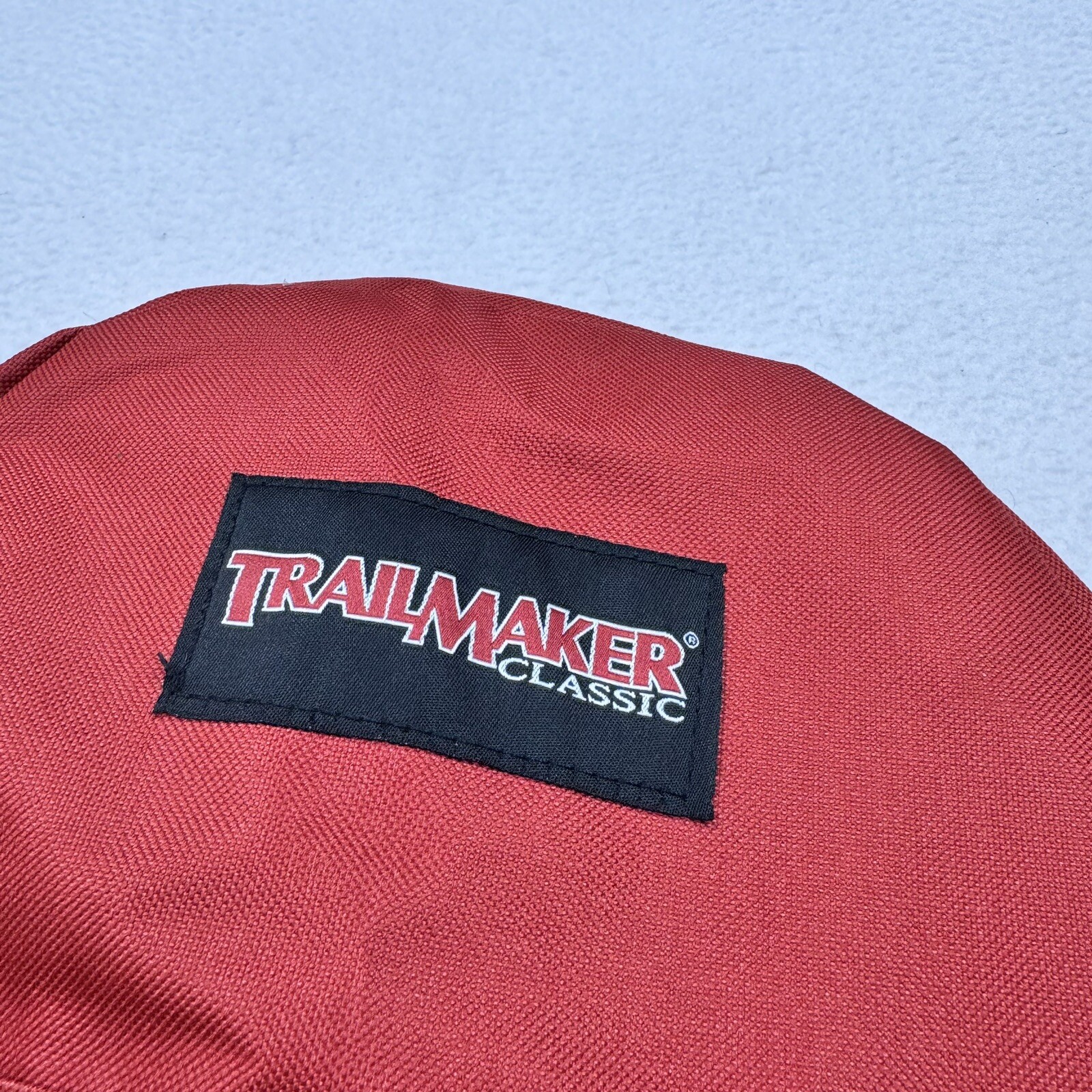 Vintage Trailmaker Classic 2 Pocket Backpack Red 14" Retro School 5