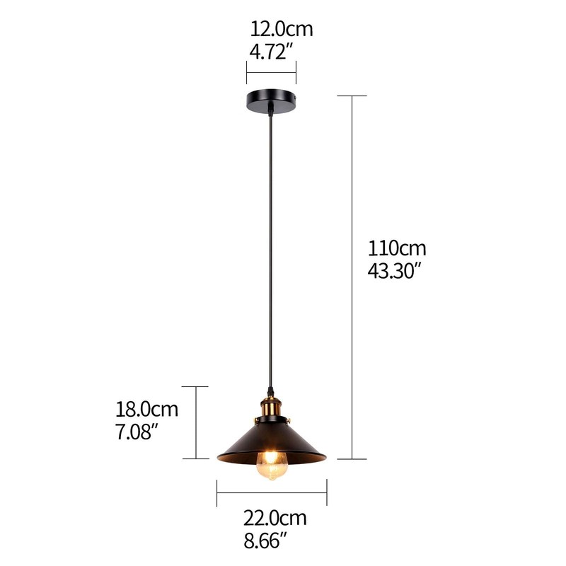 2 Pack Hanging Pendant Ceiling Light Fixture Home Bar Kitchen Island Lighting US gallery