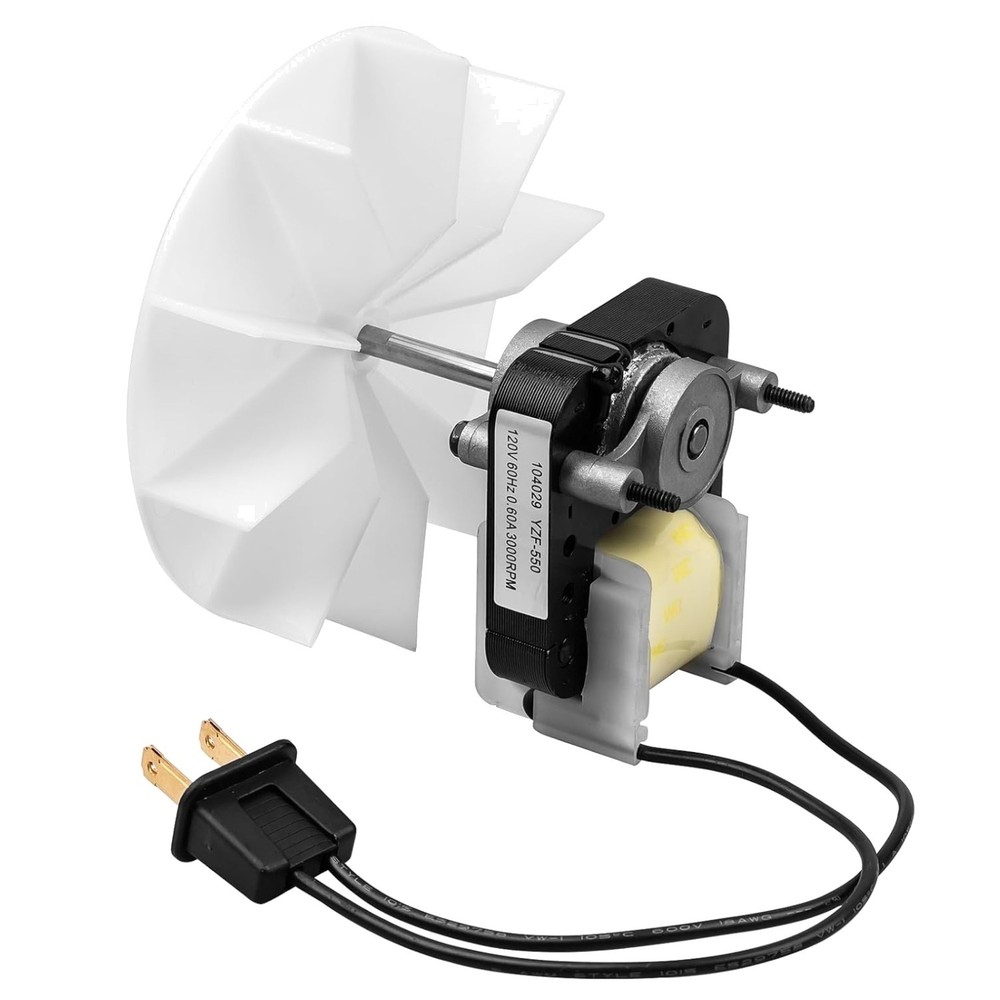 Reliable Bathroom Vent Fan Motor Replacement - 120V, Low Noise, Long-lasting Use