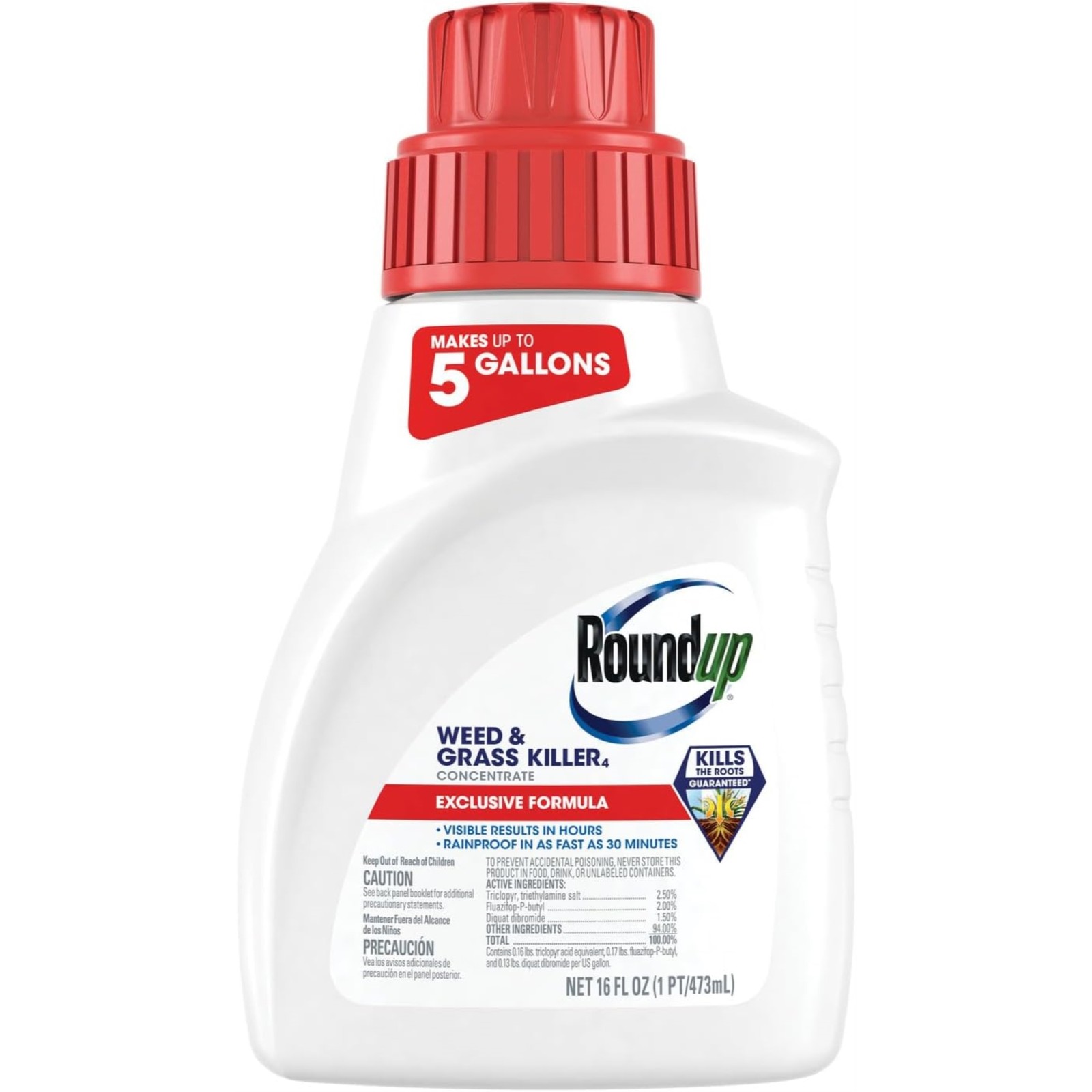 Roundup Weed & Grass Killer Backyard Liquid Herbicide Concentrate, 16 fl. oz. gallery