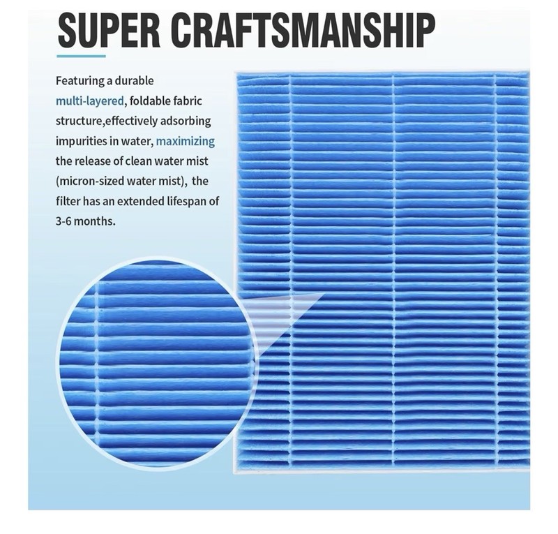 4 Pieces Replacement Filter and Top Fill Humidifier, Compatible 6000S, 6 Months gallery