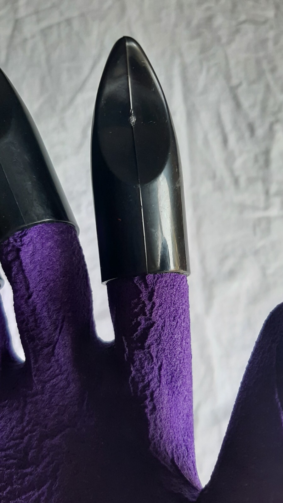 New - Gardening Digging Planting 4 ABS Plastic Claws Gloves - Purple gallery