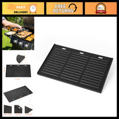 Universal Reversible Cast Iron Griddle for Gas/Charcoal Grills – 17.3″ x 9.6″
