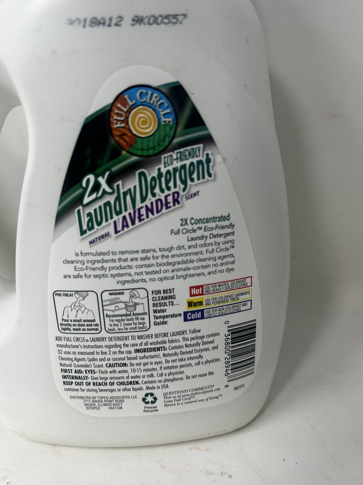 2x Full Circle Free & Clear Laundry Detergent 32 Loads 50 oz Lavender gallery