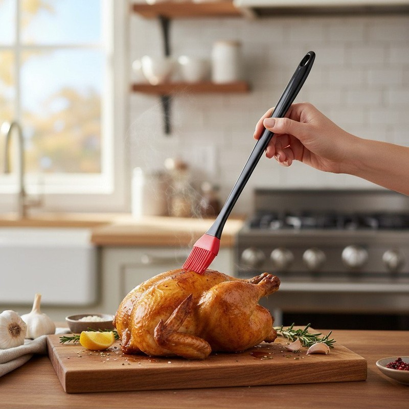 Chef Craft 13.5" Silicone Basting Brush - Long Handle Great for BBQ Grilling gallery