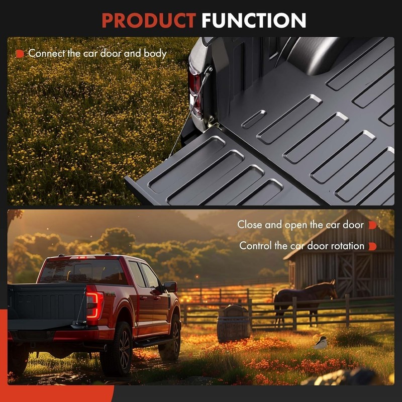 A-Premium Rear Tailgate Hinge Assembly Compatible with Toyota Tacoma 2005-2015, gallery