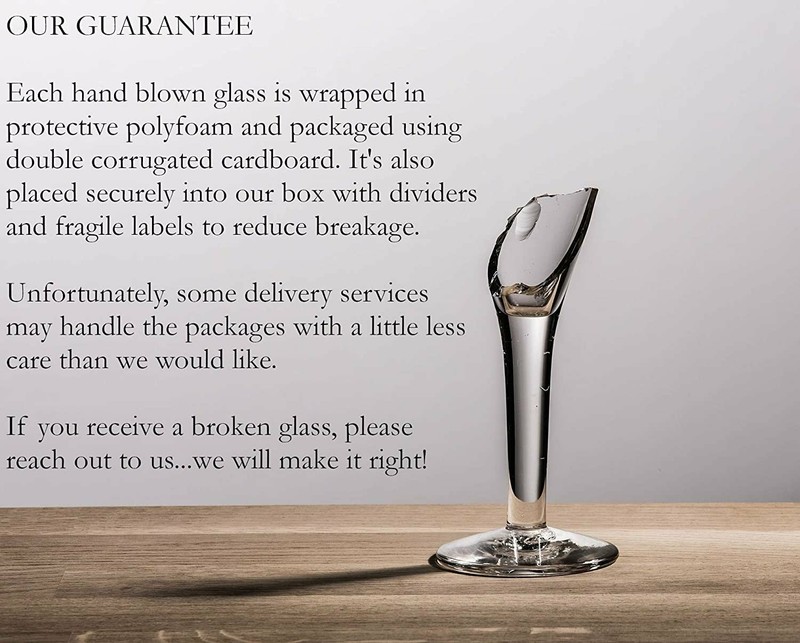 Hand Blown Mexican Drinking Glasses – Set of 6 Cobalt Water Glasses (14 oz each) gallery