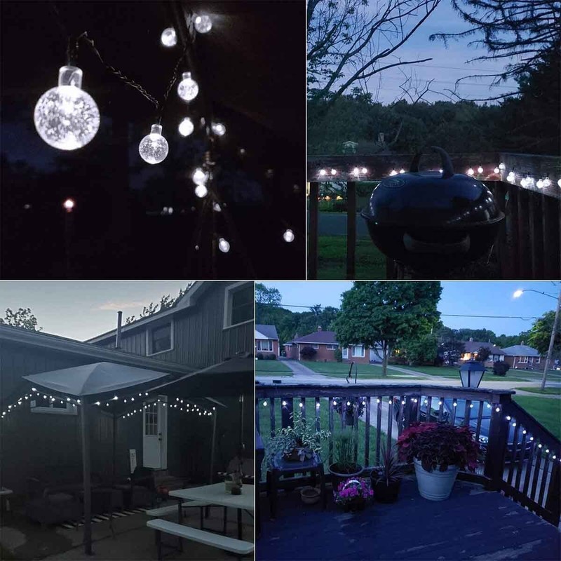 23Ft 50 LED Solar String Lights Outdoor Waterproof Patio Yard Decor gallery