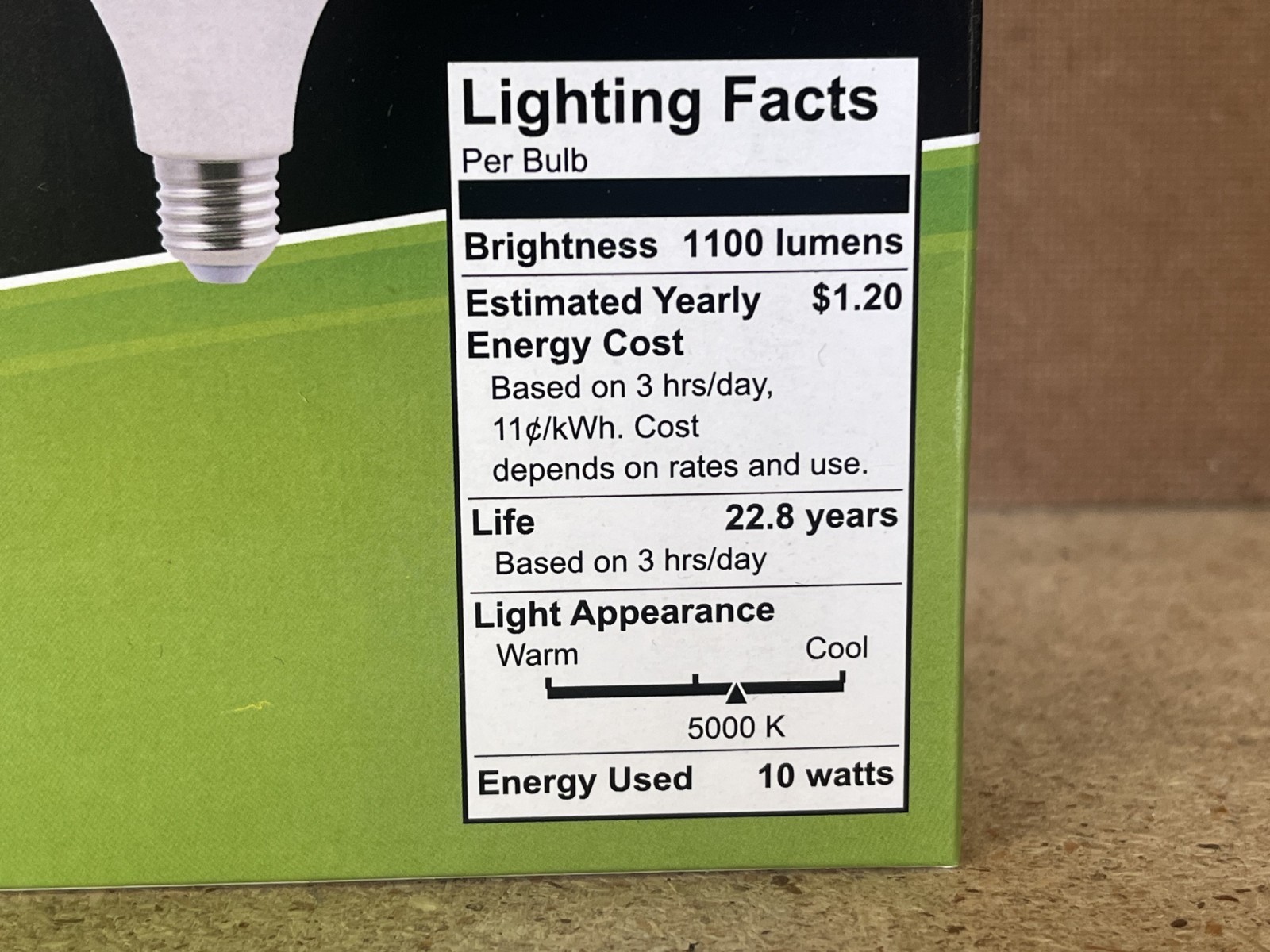 4 Pack Maxlite 10W LED Bulb = 75 watt replace A19 Daylight 5000K LED Light 75w gallery