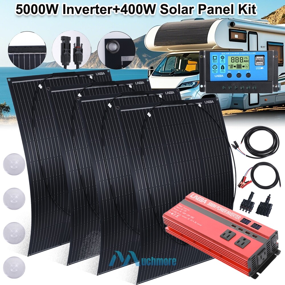 5000W Complete Solar Panel Kit Solar Power Generator 30A Home 110V Grid System gallery