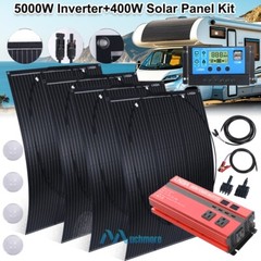 5000W Complete Solar Panel Kit Solar Power Generator 30A Home 110V Grid System