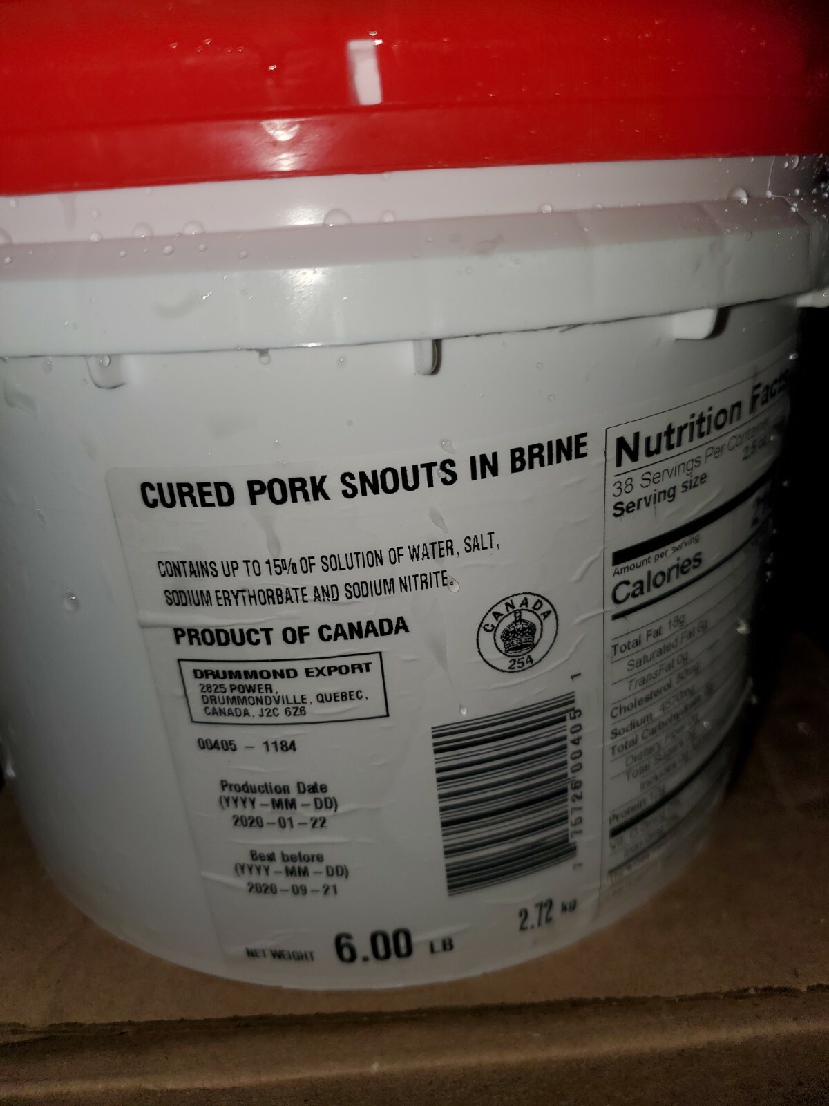 Cured Pork Snouts 6 Lb Select In Braid Contains Up 15% Of Solution Of Saltwater gallery