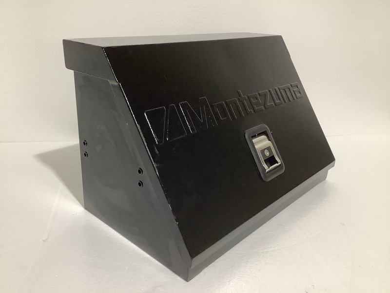 Montezuma Triangle Top Chest, Sm200b Black, Steel, 23-1/2 In W X 13-3/4 In D gallery