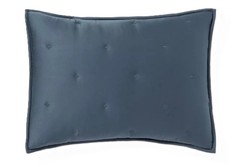 Threshold 100% Lyocell Tencel Dark Teal Blue Standard Size Pillow Sham NWOT