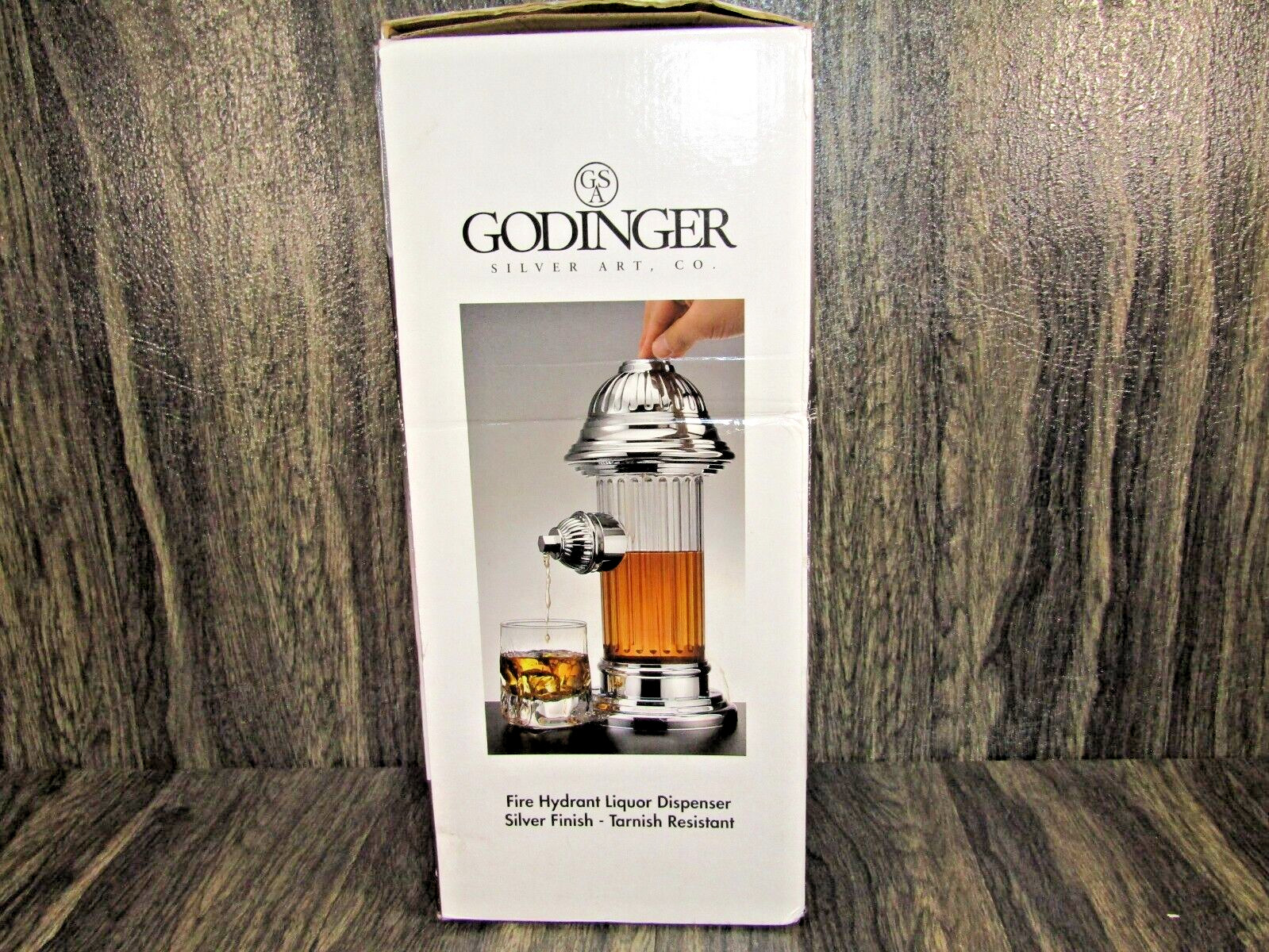 Godinger Silver Art Co Metal and Plastic Fire Hydrant Liquor Dispenser for Bar gallery