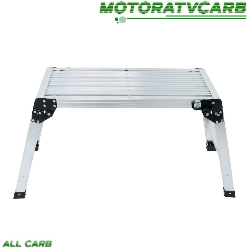 ALL-CARB 330 Lbs Capacity Work Platform Aluminum Step Ladder Heavy Duty Foldable gallery