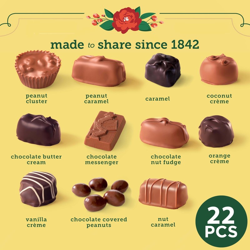 WHITMAN'S SAMPLER Assorted Milk & Dark Chocolate Candy Gift Box, 10 oz. gallery