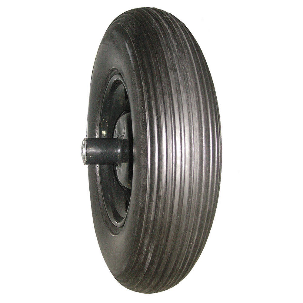 WESTWARD 10G169 Wheelbarrow Tire,Ribbed,16 In. Dia. 10G169 gallery
