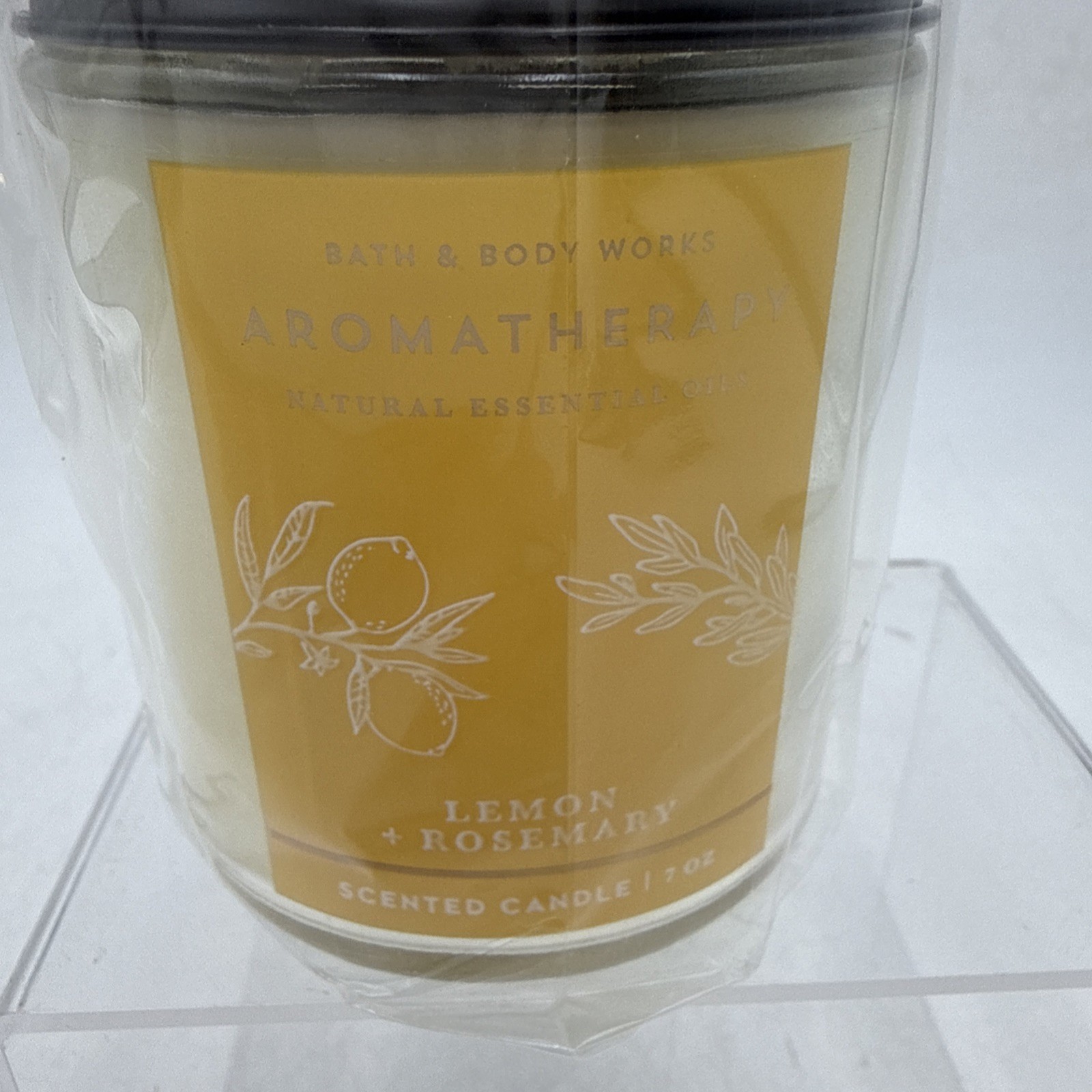 Bath & Body Works Aromatherapy LEMON + ROSEMARY Single-Wick Candle 7 oz. NEW gallery