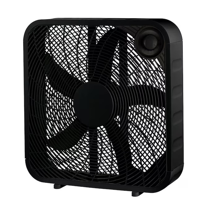 Utilitech 20" High Velocity Box Fan 120V 3-Speed Indoor Black Cooling Fan gallery