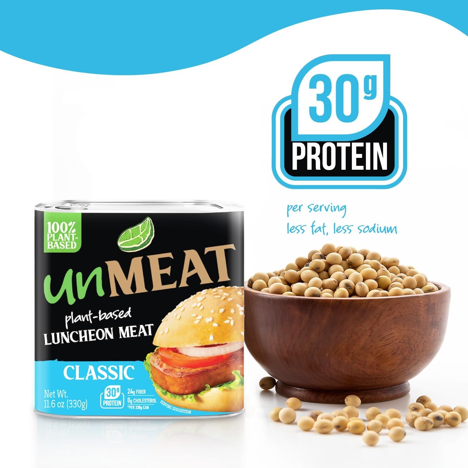 unMEAT Luncheon Meat, Classic Style Plant Based Meat (11.6 oz) 3, 6 or 12 Pack gallery