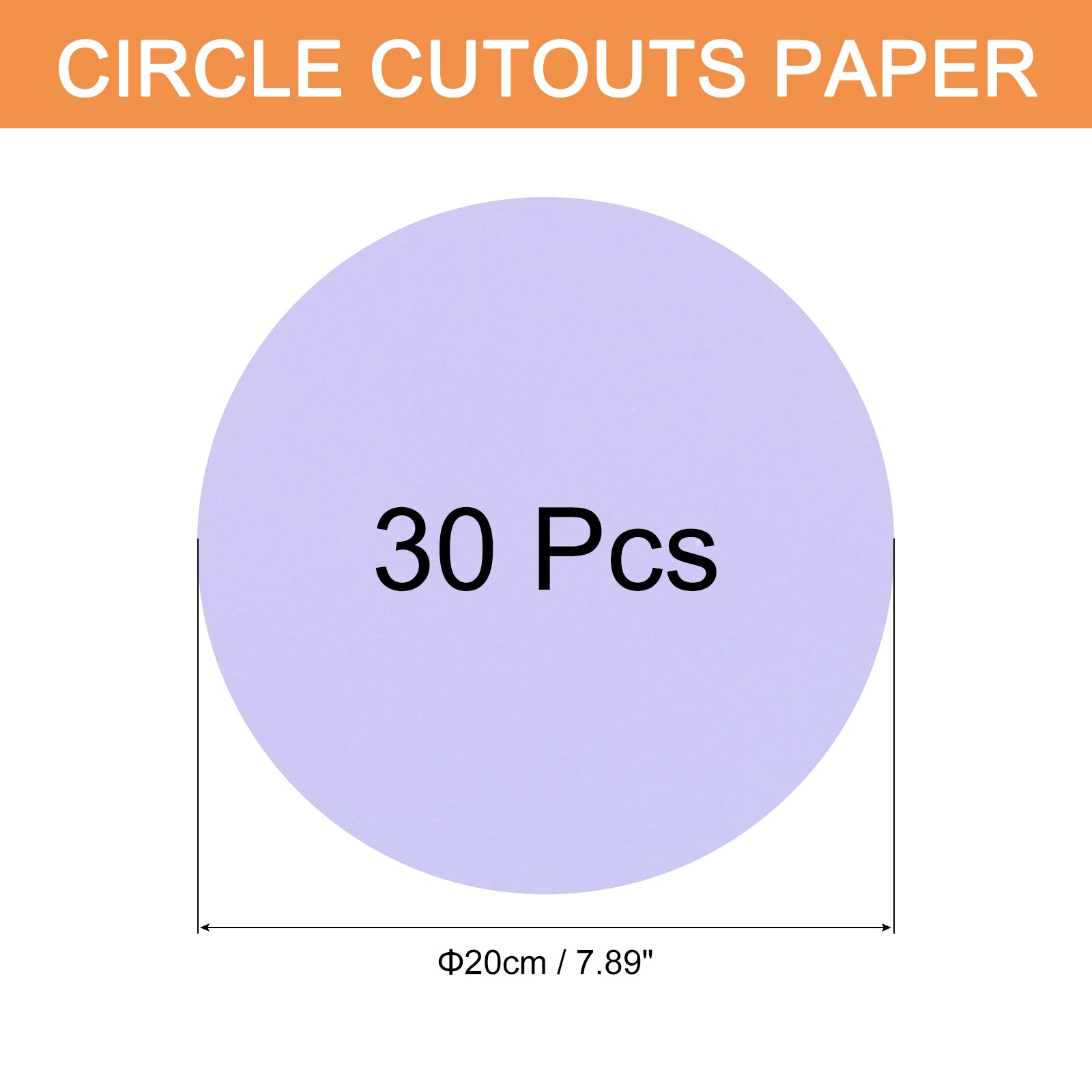 30 PCS Light Purple Circle Cutouts Paper 8 Inch Round Cutouts for DIY Crafts gallery