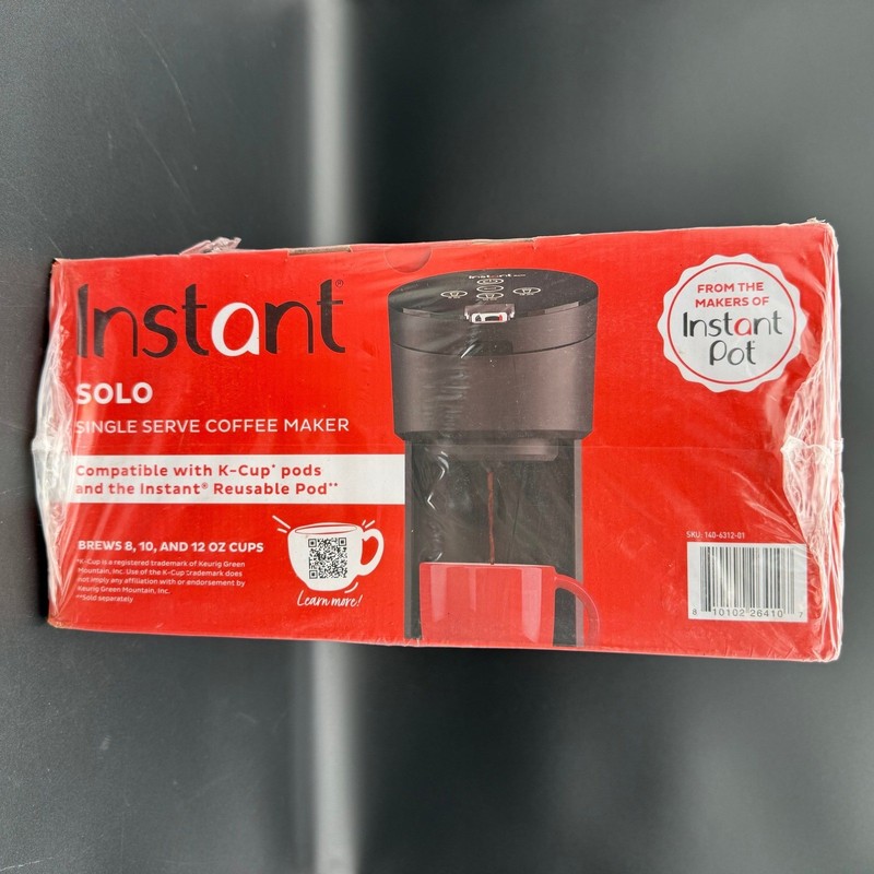 Instant Solo Single Serve Coffee Maker K-Cup Compatible 40oz Reservoir Black gallery