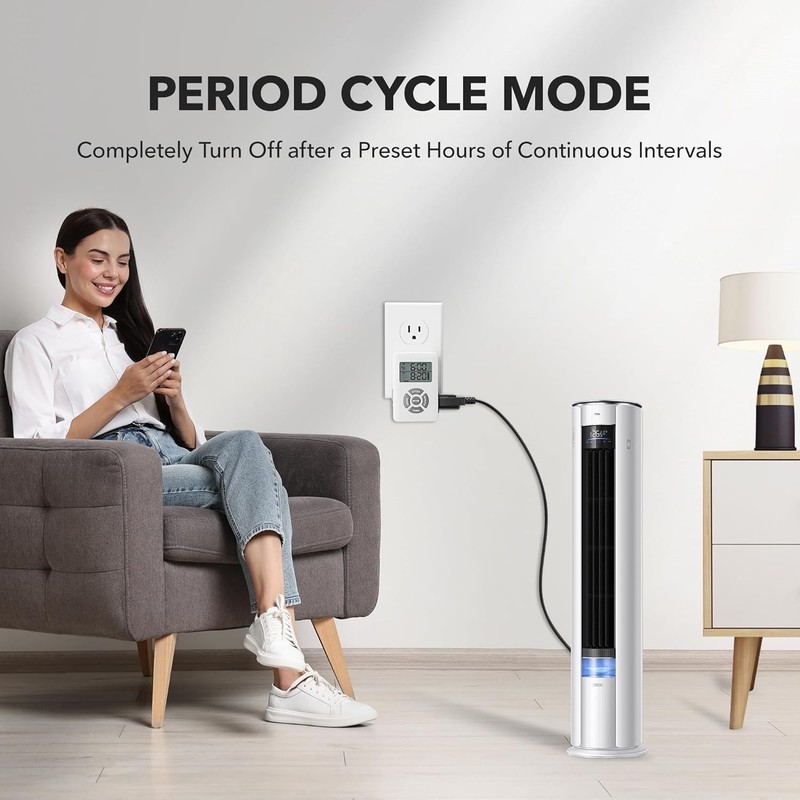 Compact Digital Timer with Repeat Cycle & Daily Scheduling for Smart Automation gallery