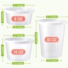 60 Set Deli-Containers-with-Lids: [8oz 16oz 32oz] Combo Plastic-Food-Storage-... gallery