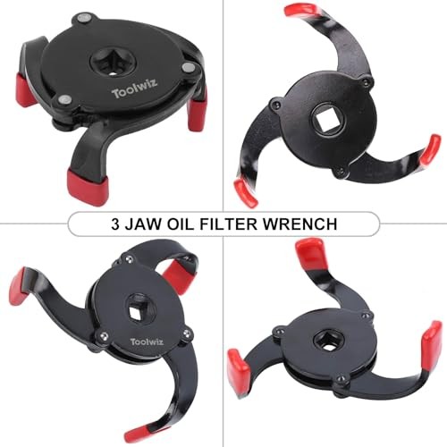 Universal Oil Filter Wrench 3 Jaw Adjustable Oil Filter Removal Tool One Way gallery
