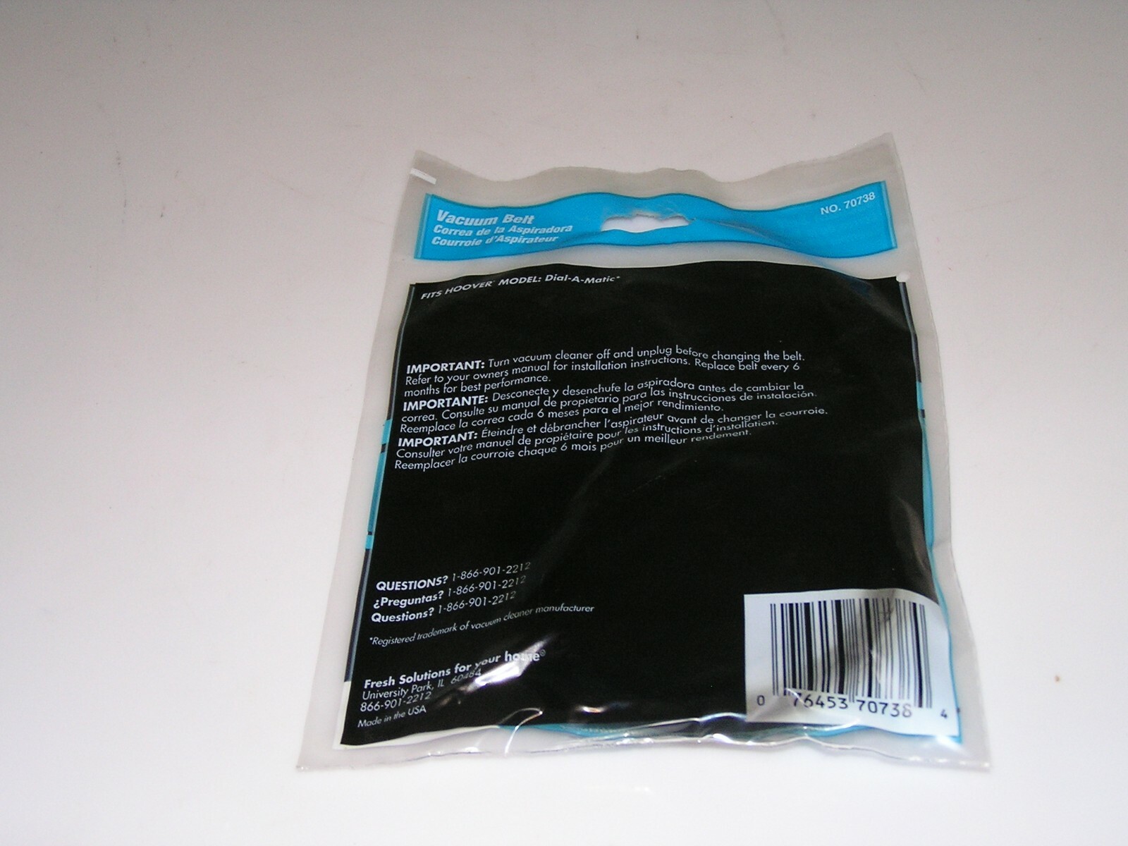 Hoover Vacuum Belt Style 050 1 Pack for Dial-A-Matic Fresh Solutions 70738 gallery