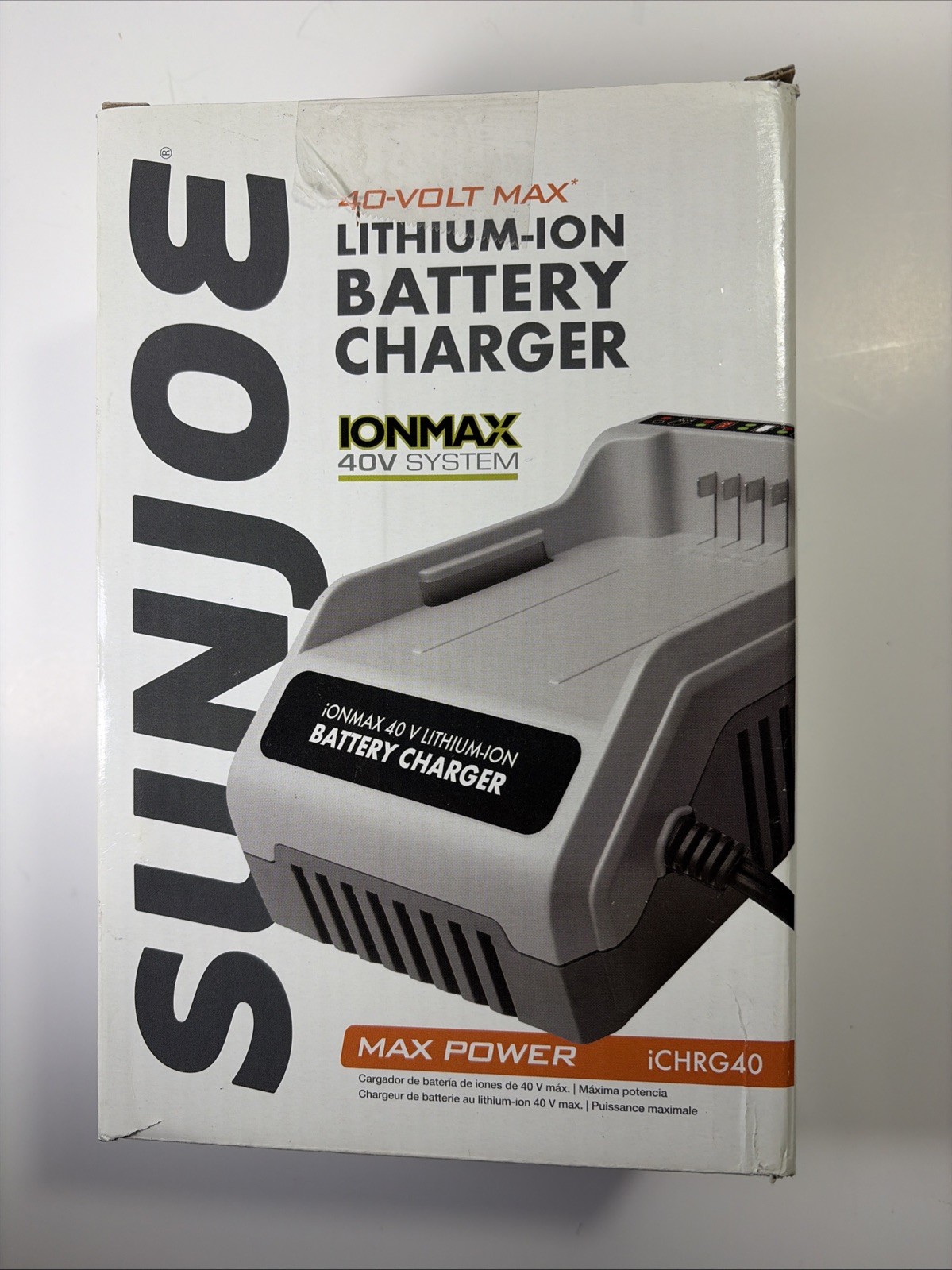 Snow Joe 40-Volt Lithium-Ion Replacement Battery Charger for Cordless Power Tool gallery