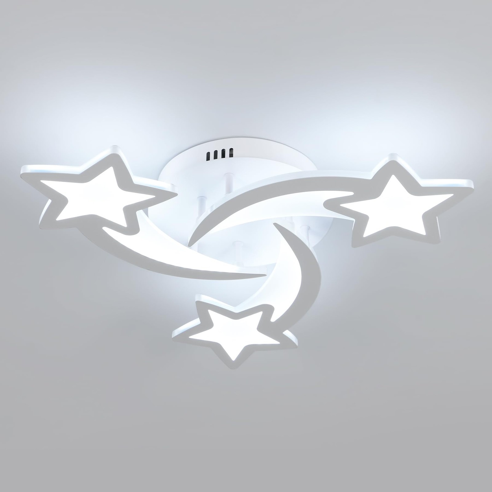 Kidsroom Ceiling Light, 6500K White Acrylic Close to Ceiling Light Fixtures, ... gallery